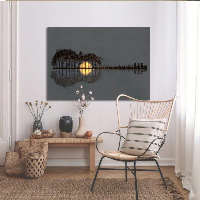Canvas print Guitar nature