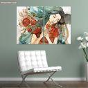 Canvas print A breath of spring, two panels