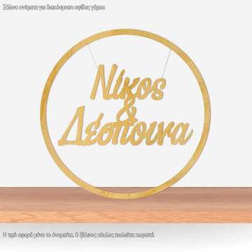 Ονόματα ζευγαριού για αψίδα κοπτικό, ξύλινα 2