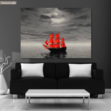 Canvas print Scarlet sails