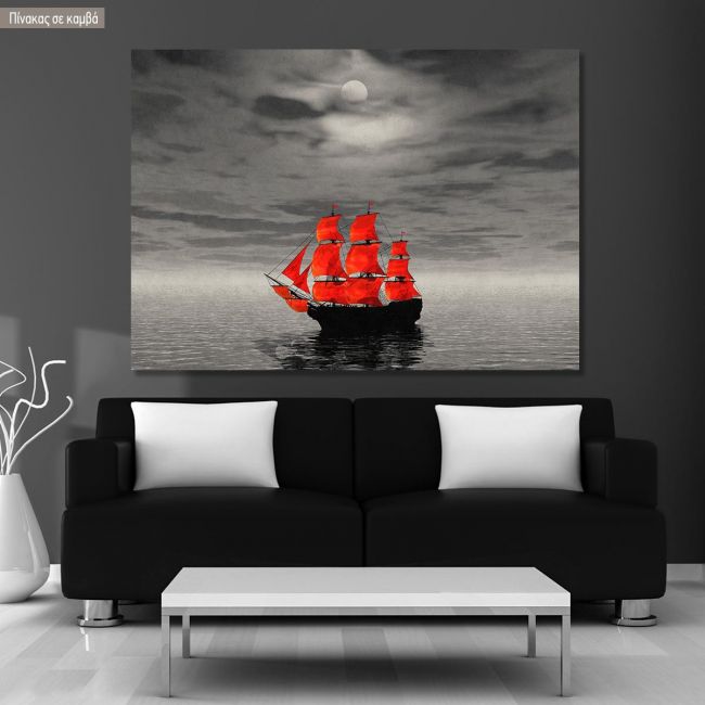 Canvas print Scarlet sails
