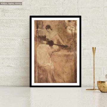 Poetry coordinates the violin reart (original, Gizis), Poster