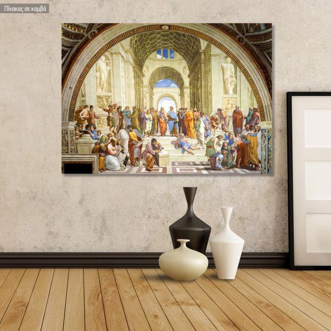 Canvas print The school of Athens, Raphael
