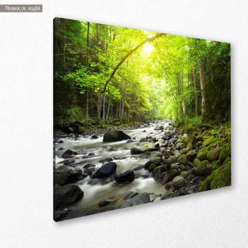 Canvas print Mountain river Framed canvas View 1 2