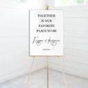 Canvas print Wedding Welcome Together is our favorite place to be