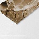 Πίνακας σε καμβά Rose on wood, sepia, πεντάπτυχος, λεπτομέρεια