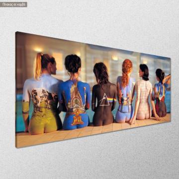 Canvas print Pink Floyd  Back Catalogue panoramic Framed canvas View 1 2