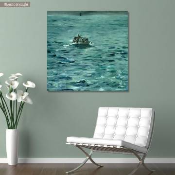 Canvas print Rochefort's escape, Manet Edouard