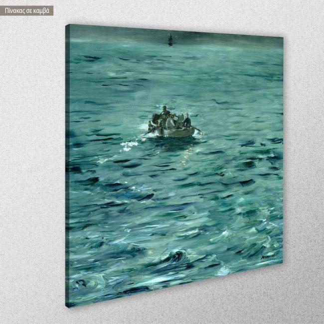 Πίνακας ζωγραφικής Rochefort's escape, Manet Edouard, κοντινό