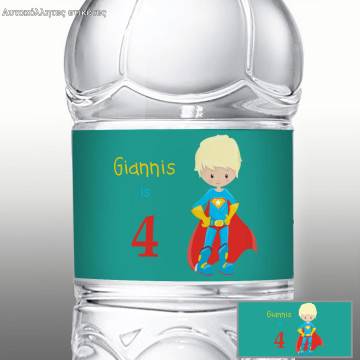 Αυτοκόλλητη ετικέτα γενεθλίων, Super hero 2