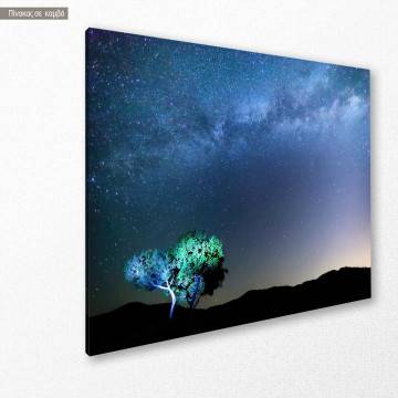 Canvas printMilky Way over the Meteora, Greece 2