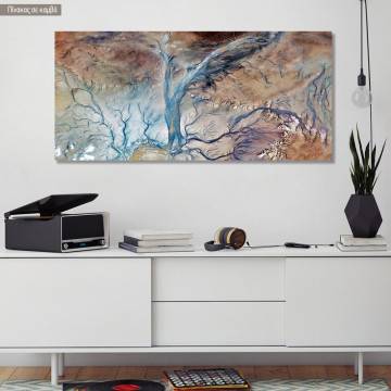 Canvas print Deserts of Africa abstract I, panoramic