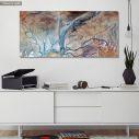 Canvas print Deserts of Africa abstract I, panoramic