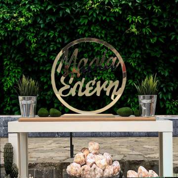 GoldeMirror Plexi circle,name