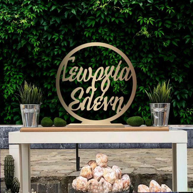 GoldeMirror Plexi circle,name