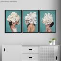 Poster Flowers explosion 3 panels
