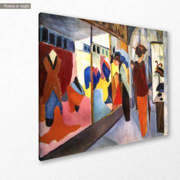 Canvas print Fashion store, Macke August 2