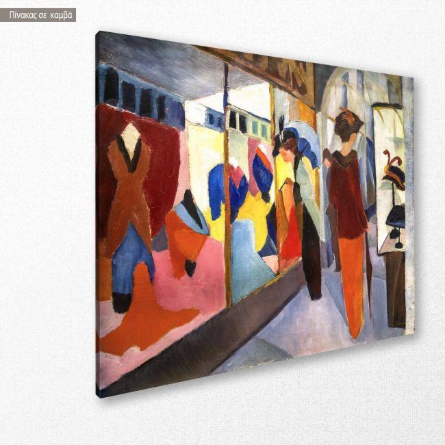 Canvas print Fashion store, Macke August