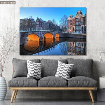 Πίνακας σε καμβά 'Αμστερνταμ, Canals of Amsterdam