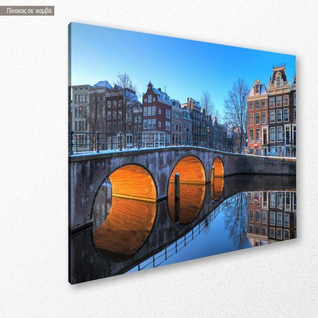 Canvas print Canals of Amsterdam
