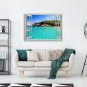 Canvas print, Paxoi trough the window