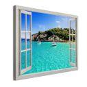Canvas print, Paxoi trough the window