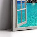 Canvas print, Paxoi trough the window