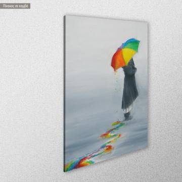 Πίνακας σε καμβά Color of the rain Όψη 1 2
