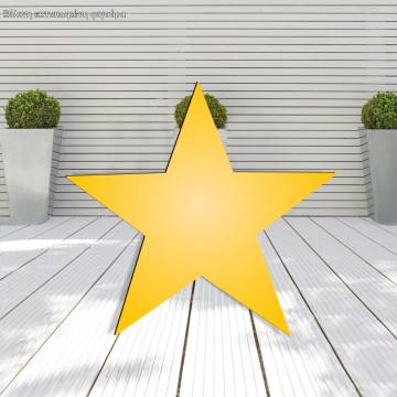 Wooden figure yellow star