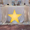 Wooden figure yellow star