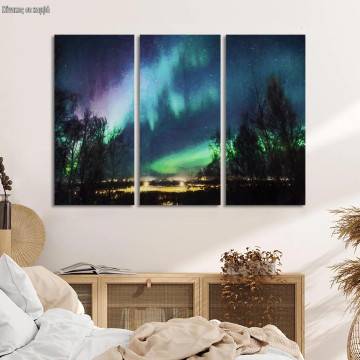 Canvas print Wanderer above the sea of fog Caspar D. F,3 panels