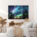 Canvas print Wanderer above the sea of fog Caspar D. F,3 panels