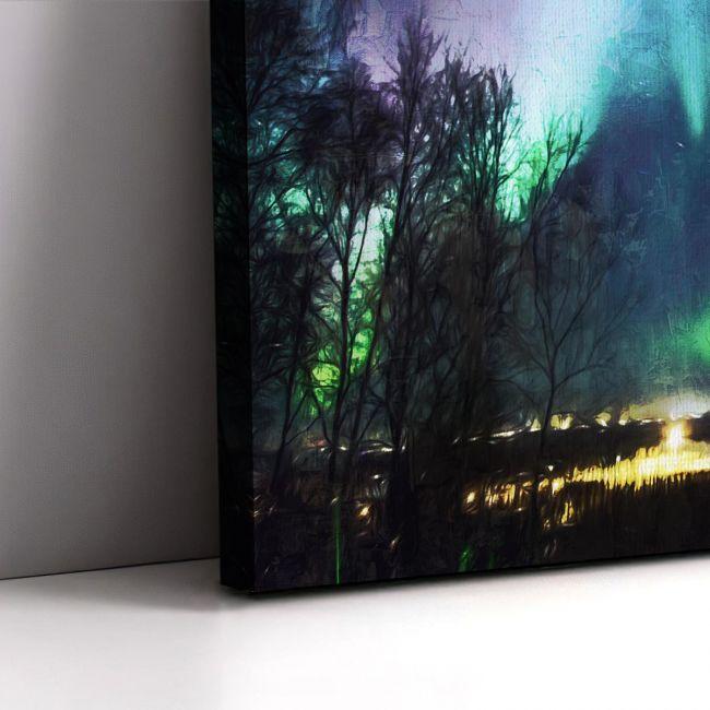 Canvas print Wanderer above the sea of fog Caspar D. F,3 panels