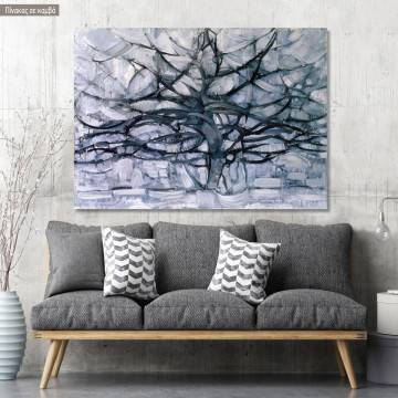 Canvas print Gray tree, Mondrian Piet