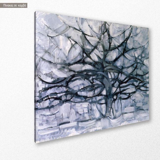 Canvas print Gray tree, Mondrian Piet