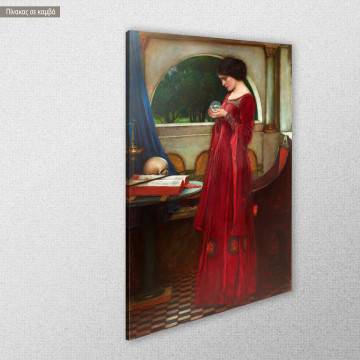 Canvas print The crystal ball Waterhouse J. W. Framed canvas View 1 2