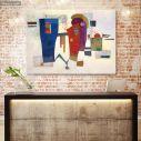 Πίνακας ζωγραφικής Accompanied contrast, Kandinsky W.