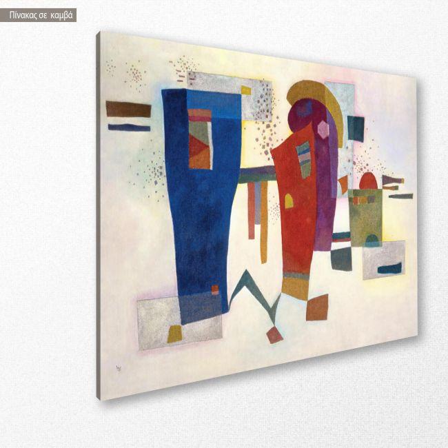 Canvas print Accompanied contrast, Kandinsky W.