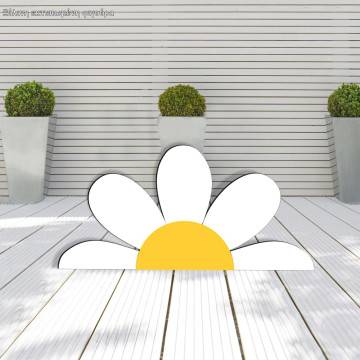 Wooden figure daisy hemisphere 2