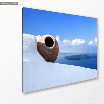 Canvas print Santorini island Framed canvas View 1 2