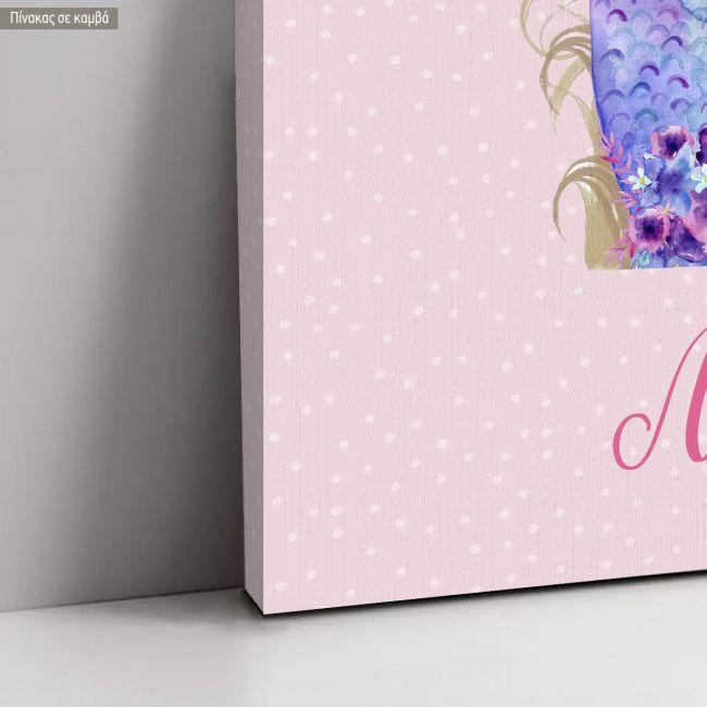 Canvas printwelcome to my baptism, Artistic mermaid tail