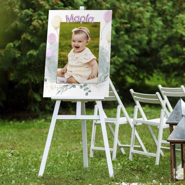 Canvas print Baptism decoration, personalized with photo ▯