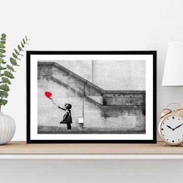 There's always hope by Banksy, Poster