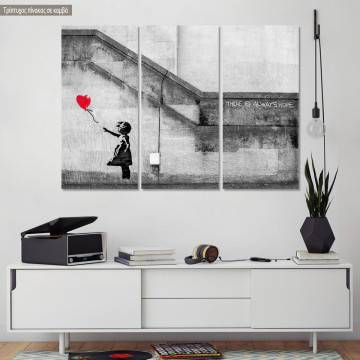 Canvas print There's always hope, 3 panels