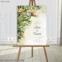 Canvas print Wedding Welcome Tropical
