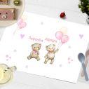 Placemat, Twin bears girls