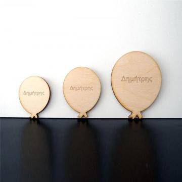 Wooden Balloonpersonalized decorative figure