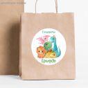 Party Sticker labelBaby dinos