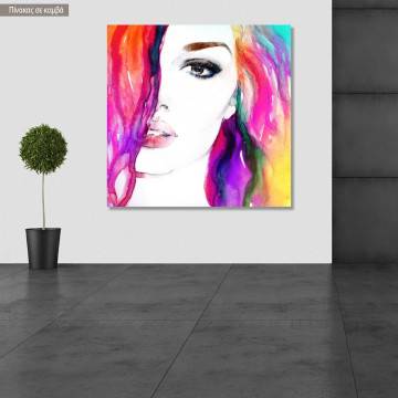 Canvas print Abstract portrait of a woman
