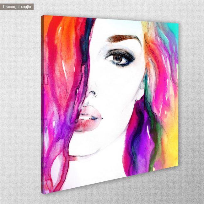 Canvas print Abstract portrait of a woman